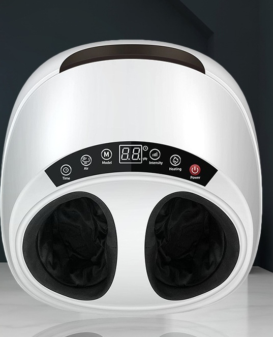 Machine de massage des pieds blanche à quatre boutons