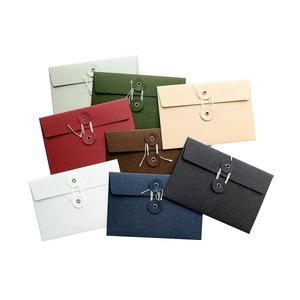 Vintage Postkarten umschläge Bunte INS Style Creative Tied Button Umschläge Premium Feeling Literary Envelopes - Product Image 1