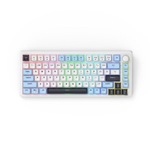 Teclado mecánico para juegos con cable de dos colores luminosos de 75% colores mezclados personalizable para teclado de junta - Product Image 5