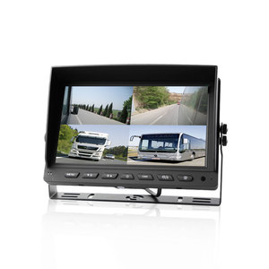Monitor de pantalla de tablero AHD Digital de 10 pulgadas, Monitor de vista cuádruple con función RGB, pantalla LCD TFT de 12V-24V para cámaras - Product Image 1