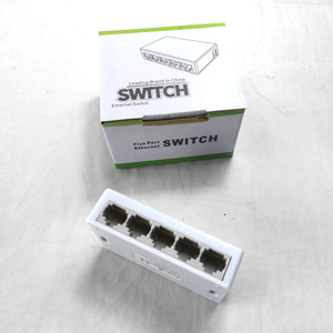 Mini-Wand montage 5-Port 10/100Mbps Ethernet-Switch Kunststoff-Desktop-Switch Netzwerk-Switch - Product Image 3