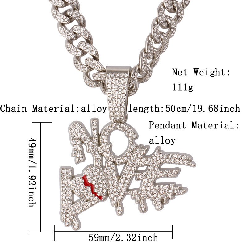 Collier pendentif nolove en argent