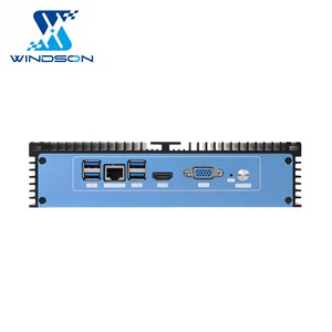 Barebone Netzwerks erver Mikro-PC Intel Core I3 I5 I7 Lüfter loser Industrie-PC Unterstützung pfsense Firewall-Router mit 6 RJ45 1000M LAN - Product Image 5