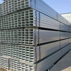 Tubo RHS Aço Hot Dip Galvanizado Tubo Quadrado Retangular Oco Seção <span class=keywords><strong>ERW</strong></span> Quadrado Tubo De Aço Galvanizado Preço