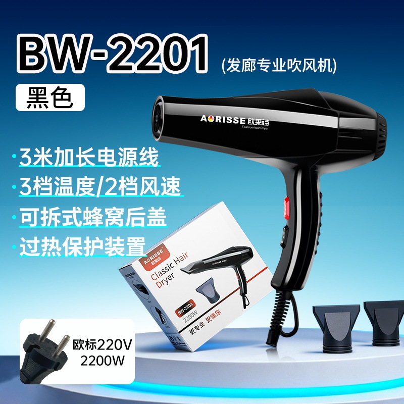 BW-2201 Black European Standard 220V-220W