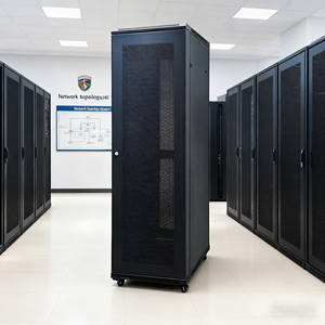 4u 6u 9u 12u 22u 27u 32u 36u 42u 47u Datacenter Netwerk Kast 19 Inch Rack Mount Standaard Server Buiten ZWART OEM - Product Image 1