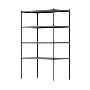 多機能ソリッドストレージラックカスタム4層金属収納ラック棚 - Product Image 1
