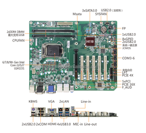 Placa base de máquina de bordado de computadora industrial, placa base de computadora HP para computadora DDR4 Asus ytez270 aorus - Product Image 3