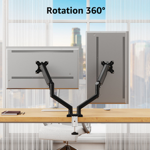 13 ''-34'' ขาตั้งจอ LCD แบบคู่จอคอมพิวเตอร์หลายจอภาพขาตั้งจอแก๊สสปริง - Product Image 5