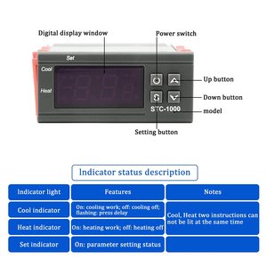 STC-1000 <strong>Temperature</strong> <strong>Controller</strong> Smart Thermostat Aquarium Incubator Incubator Weather Station - Product Image 2