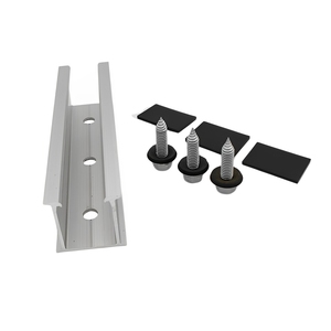 Hot Sell Popular Solar Energy Mini <strong>Rail</strong> Short <strong>Rail</strong> Racking Structure Solar Metal Roof Mounting <strong>System</strong> - Product Image 1