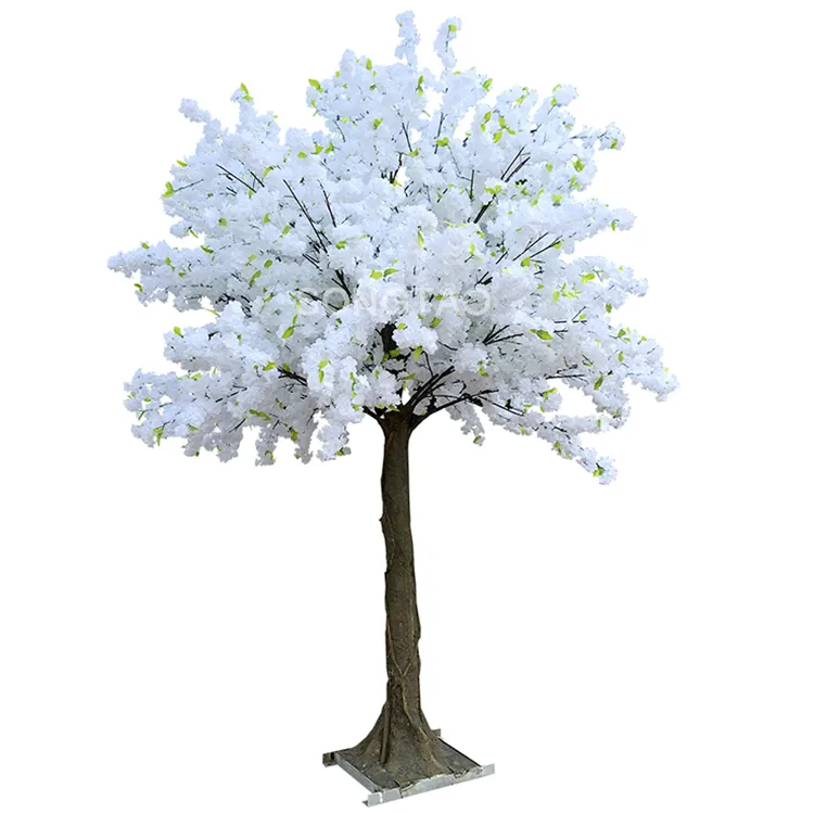 Árvore de cerejeira artificial de alta simulação, grande árvore falsa, tronco, cereja, árvore para decoração interna, venda imperdível