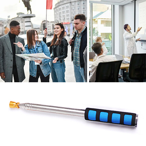 Pointeur portable léger en acier inoxydable Guide portable Mât de drapeau Tige télescopique Design moderne Logo personnalisé - Product Image 5
