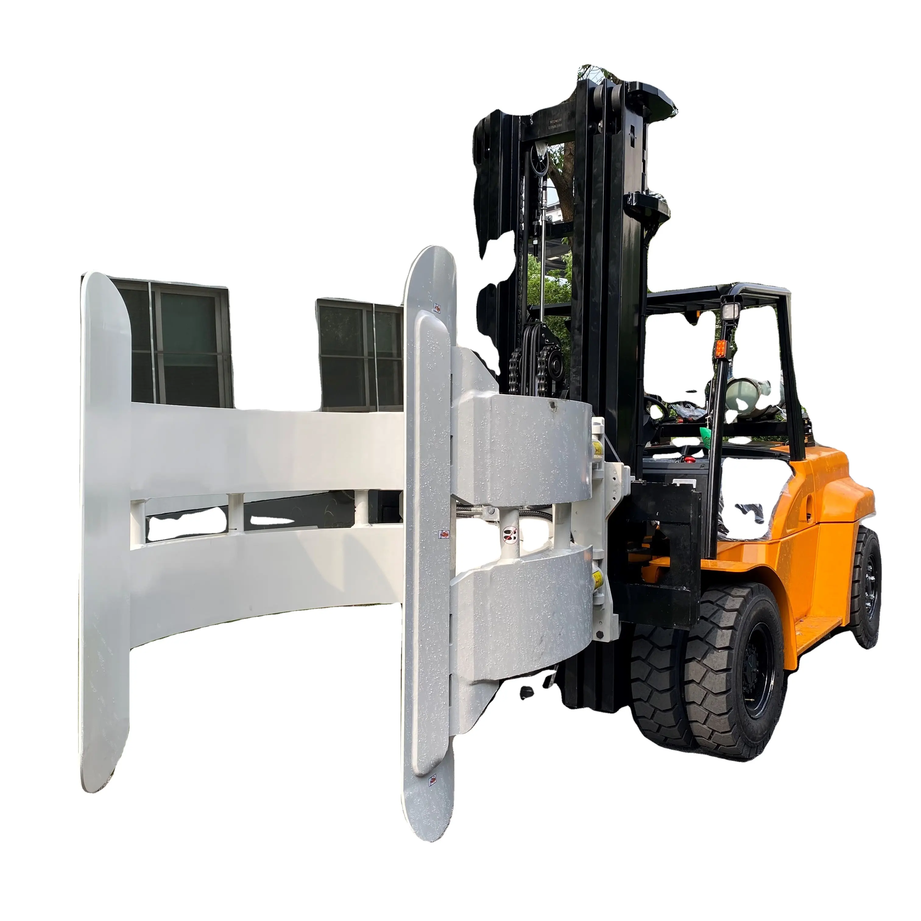 5Ton 6Ton 7Ton LPG Gas Gasoline Montacargas Forklift with Paper roll clamp