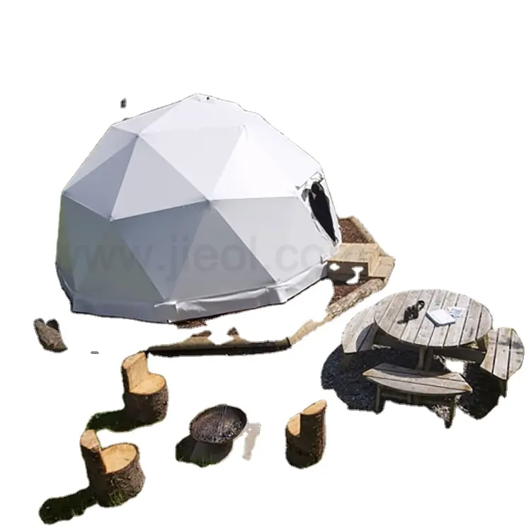Fabrika indirim fiyat 6m 8m 10m 12m Geodesic 360 kubbe çadır PVC kapak yaz kamp için parti ve olay için kar dağ bisikleti