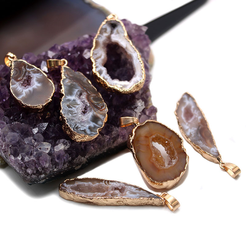 Agate naturelle sans chaîne