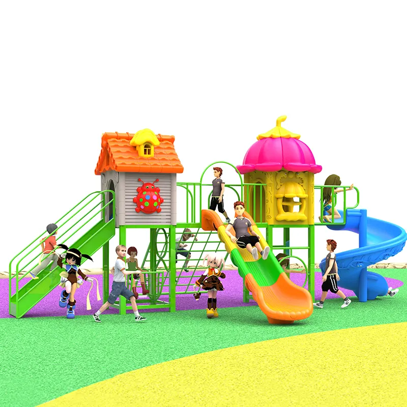 Modern oyun çocuk plastik slayt eğlence parkı/okul/playsets playsets çocuklar oyuncak açık oyun alanı ekipmanları slayt ile