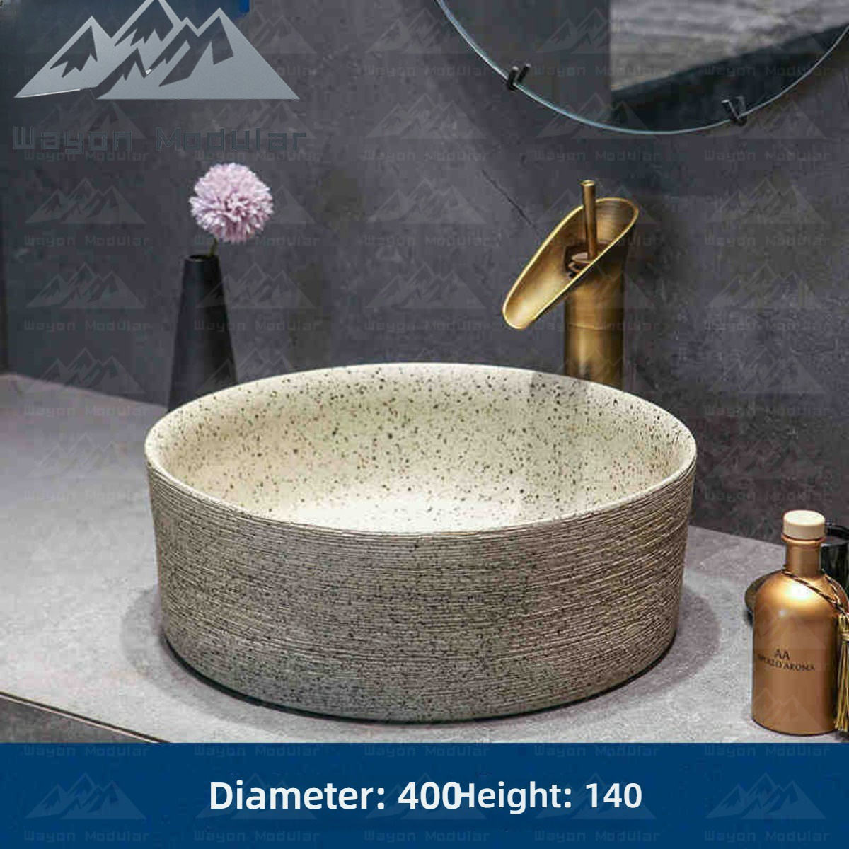 Vasque de forme droite (sans accessoires)