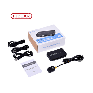U204 Fjgear New Arrival 2 in 4 Out Two Computers Share Usb Devices Selector Usb 2.0 Sharing Switch