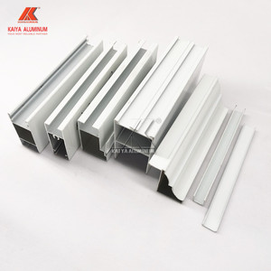 Marcos de ventanas y puertas de perfiles de extrusión de aluminio anodizado de fábrica superventas 6063 para marco de ventana de materiales de construcción metálicos
