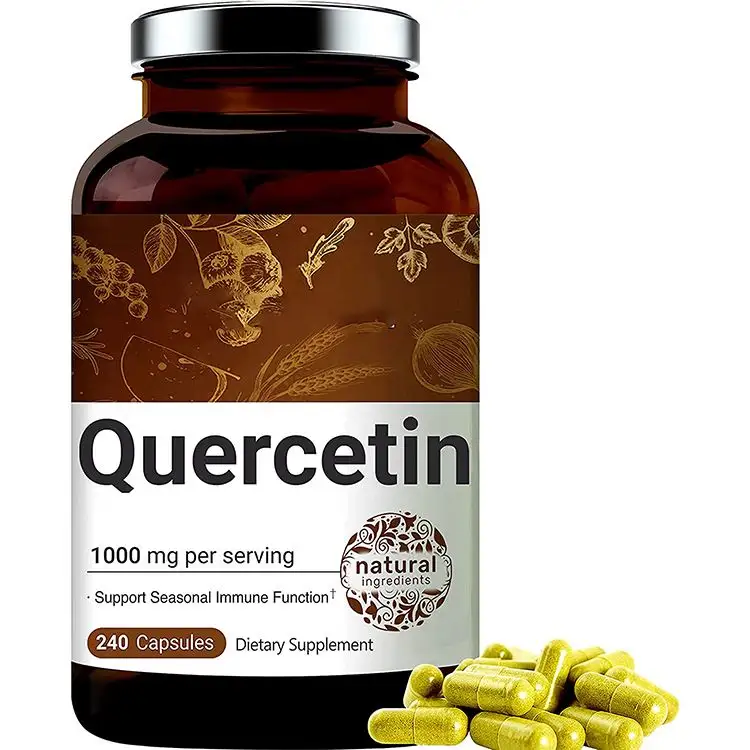 Preço de atacado mais barato super imune vitaminas e vitaminas de quercetina apoia a saúde cardiovascular cápsulas de quercetina