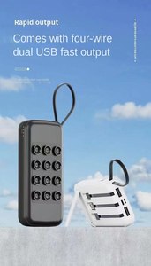 2025 Hot Bán sáng tạo món quà sinh nhật 10000mAh ngân hàng điện với Sucker bốn dây xách tay dây buộc cho sinh nhật món quà kỳ nghỉ - Product Image 6