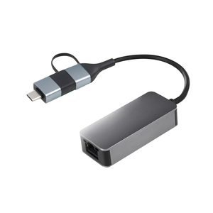 VCOM <strong>Computer</strong> Wired External <strong>Network</strong> Card Aluminum Alloy <strong>Type</strong>-A <strong>Type</strong>-C RJ45 2500Mbps LAN Adapter Cable - Product Image 2
