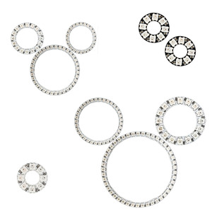WS2812B Individually Addressable Pixel Ring 8 16 24 35 45 <strong>LEDs</strong> WS2812 Built-in IC <strong>5050</strong> RGB <strong>LED</strong> Ring Module <strong>Led</strong> Strip <strong>Light</strong> DC5V