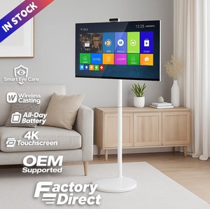 32 אינץ מחשב לוח טלוויזיה חכם מסך מגע חכם אנדרואיד 6 ג 'יגה + 128GB אחסון מסתובב טלוויזיה לעמוד על שימוש פנימי טלוויזיה נייד - Product Image 2