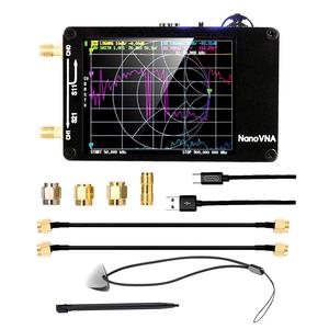Yükseltildi sürüm 50KHz-1.5GHz MF HF VHF UHF W/kabuk SD kart yuvası desteği 32G <span class=keywords><strong>SPI</strong></span> modu nanovna-h vektör ağ anten analizörü