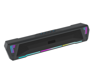 Altavoces para PC OEM, barra de sonido para ordenador con sonido estéreo, altavoz LED para juegos para monitor de ordenador portátil de escritorio, entrada USB de diente azul - Product Image 3