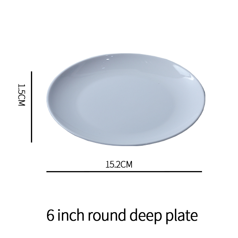 2852-6 pouces rond plaque profonde