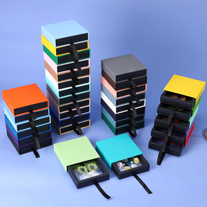 新しい段ボール箱包装色防塵ドロー高級ジュエリーボックス包装現在 - Product Image 6