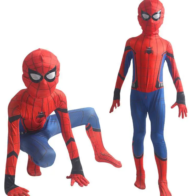 Spiderman Costume Spider Man Suit Trajes Spider-man Crianças Crianças Spider-Man Cosplay Vestuário Halloween Costume