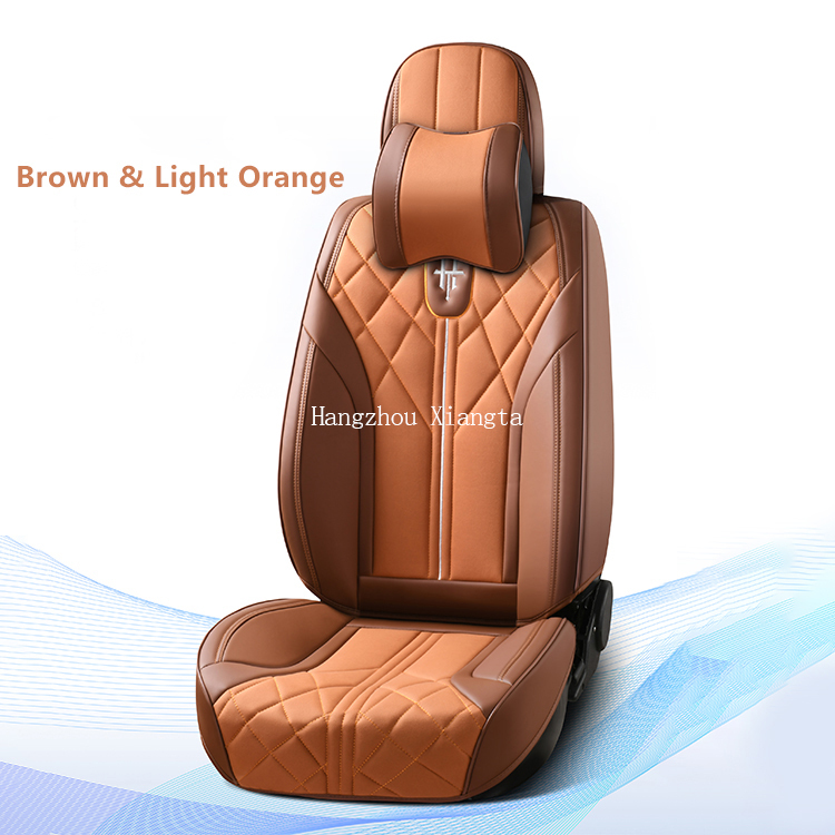 Brun et orange clair