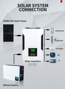 离网太阳能逆变器5.5kw 48V 230VAC输出最大PV 450V输入支持锂电池内置MPPT 100A充电器控制器 - Product Image 5