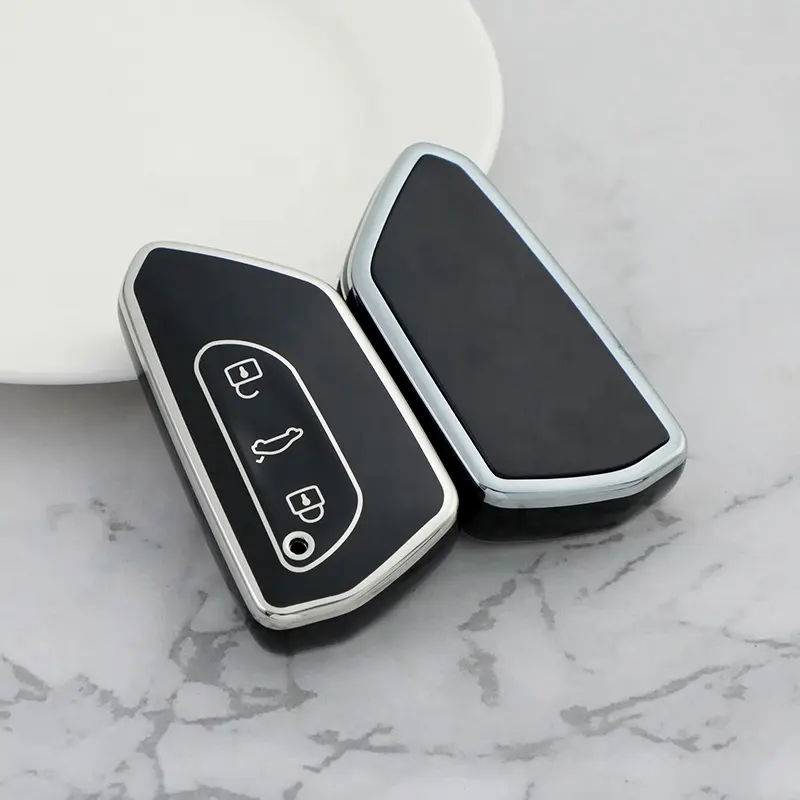 Werkseitig Hot Silver Edge Autos chl üssel etui für VW MK8 Golf GTI MK8 ID.4 TPU Schlüssel halter Remote Key Case