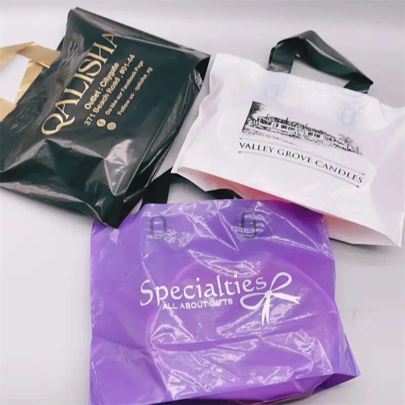 Vente en gros de sacs à provisions en plastique PE de bonne qualité personnalisés sac fourre-tout avec votre propre logo