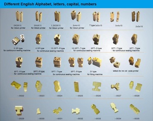 Hot Staming Font English Letters Alphabet Numbers for <strong>Code</strong> Ribbon Machine - Product Image 5