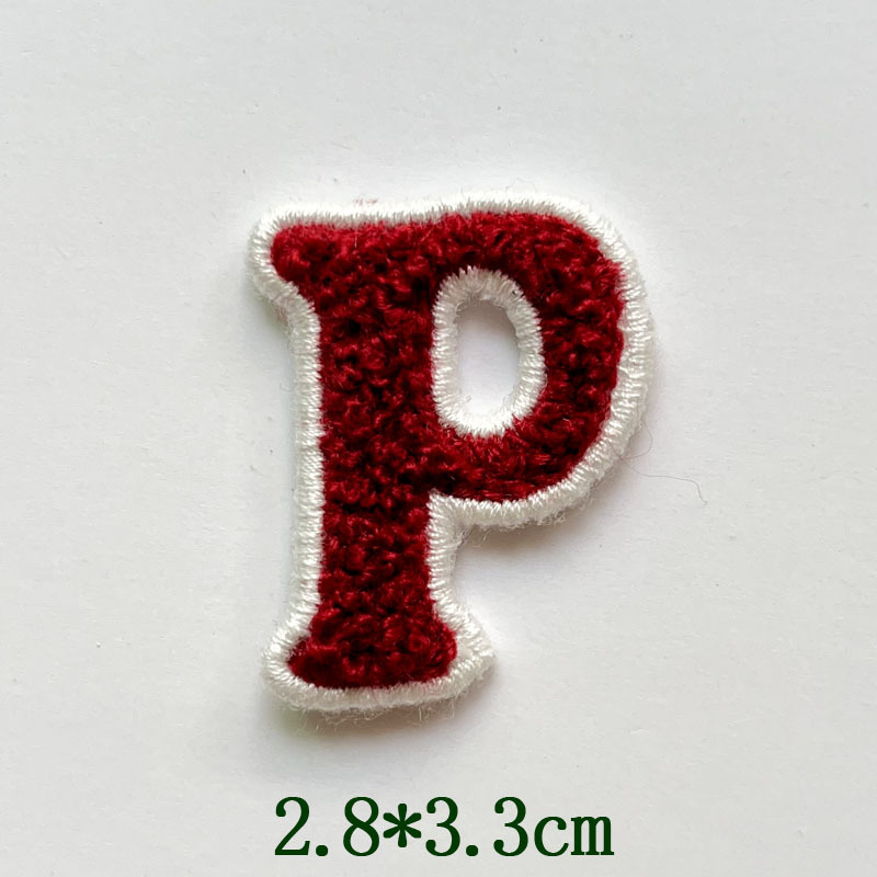 Petite lettre rouge P