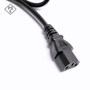 สายไฟชนิดญี่ปุ่นพร้อมสายกราวด์ภายนอก3 * 0.75mm ² ปลั๊ก C5 IEC ได้รับการรับรอง PSE 7A 125V สำหรับอุปกรณ์ทางการแพทย์/เครื่องเสียง - Product Image 3
