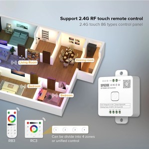 SP639E светодиодный контроллер SPI FCOB WS2812B RGB SK6812 WS2814 RGBW световая полоса музыки IOS Android 2,4G 5V-24V - Product Image 4