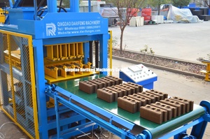 DF4-10 hidrolik sıkıştırılmış süper kil birbirine kolay hindistan'da şanzıman en iyi fiyat ile tuğla blok yapma makinesi işletmek - Product Image 2