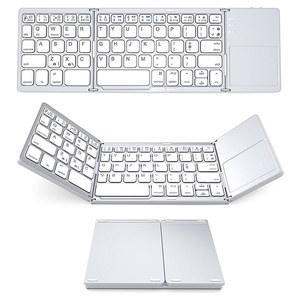Teclado plegable inalámbrico Bluetooth Teclado de tamaño mini con panel táctil para tableta Computadora celular - Product Image 4