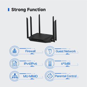 Alti-Link AX3000 Wi-Fi 6 Router 11AX Standard MU-MIMO WPS Encryption High-Speed Long-Range Coverage for Home Firewall Ultra <strong>Fast</strong> - Product Image 3