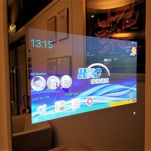 现代风格魔镜液晶电视浴室定制LED除雾器安卓8.1智能镜子 - Product Image 5