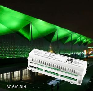 BC-640-DIN 40CH 24V DC DIN Schiene DMX512/1990 zu Konstant spannung PWM Controller RGB RGBW DMX Decoder 120A DIN-RAIL DMX Decoder - Product Image 2