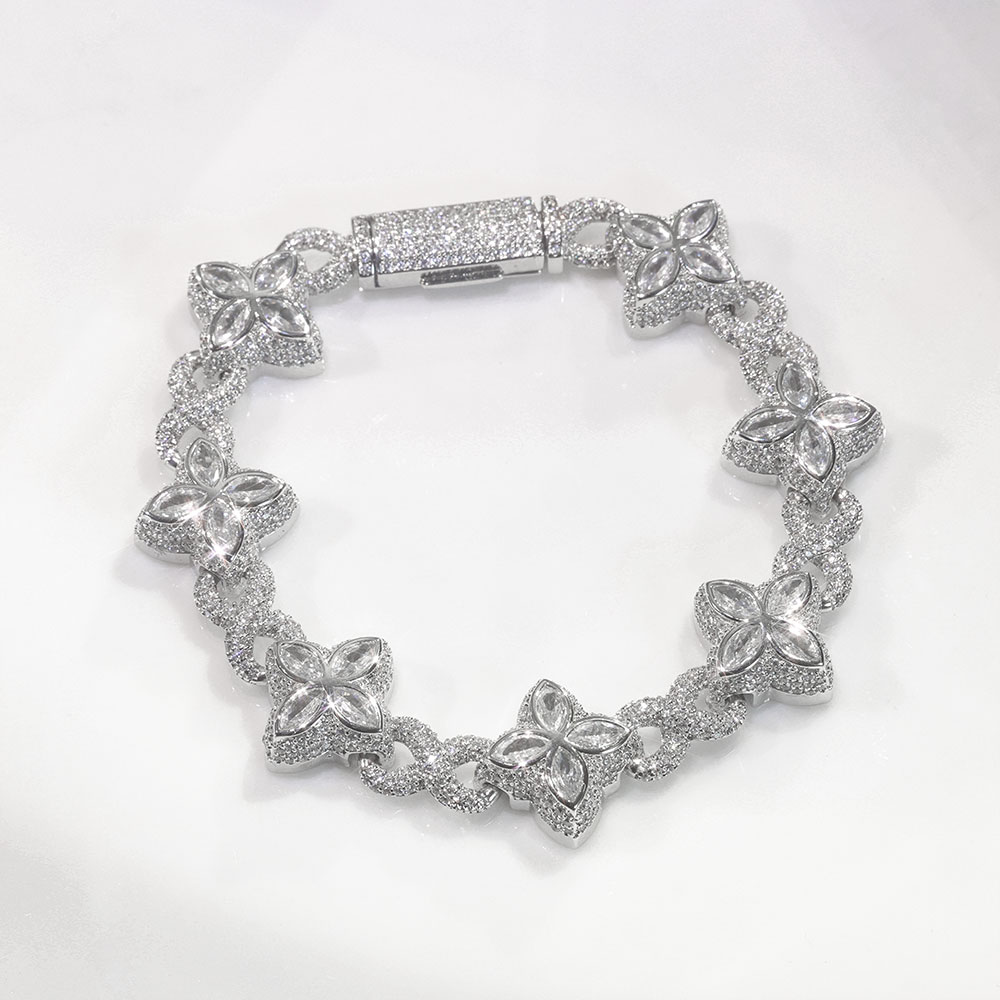 Plata + Zircón blanco