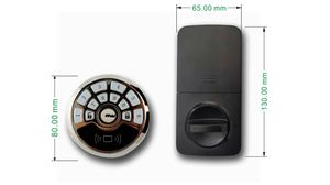 SinovoTEC vendita calda elettronica moderna in lega di alluminio nero numero tastiera Smart serratura della porta con Password APP telecomando - Product Image 6