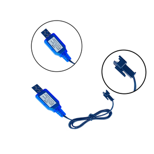 皇冠C 4.8V电池USB充电器电缆，带SM插头，用于<span class=keywords><strong>RC</strong></span>汽车玩具车镍氢镍镉电池